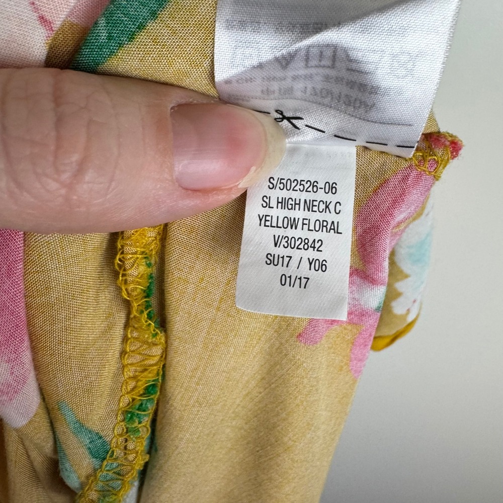 Old Navy Womens Floral Sundress Sz XXL Yellow Sleeveless Summer Tropical Beachy - Picture 9 of 12